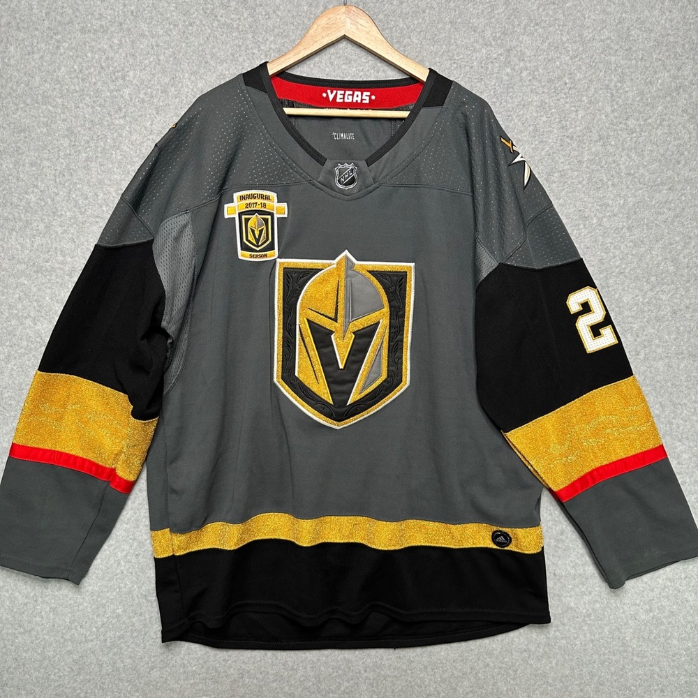 Adidas Vegas Golden Knights Fleury 29‎ Inaugural Season Jersey Mens 54 XL Grey